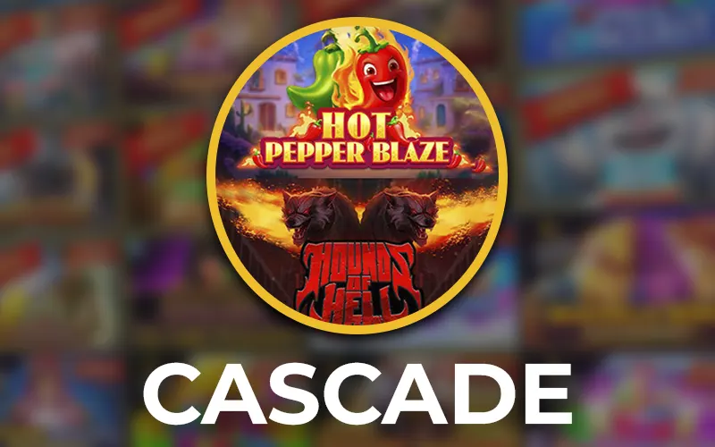 Try the games in the cascade tab from the best casino Melbet app.
