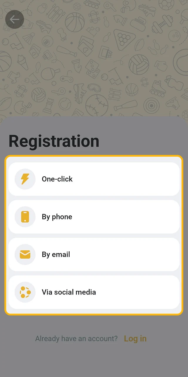 Choose a registration method at Melbet that is convenient for you.